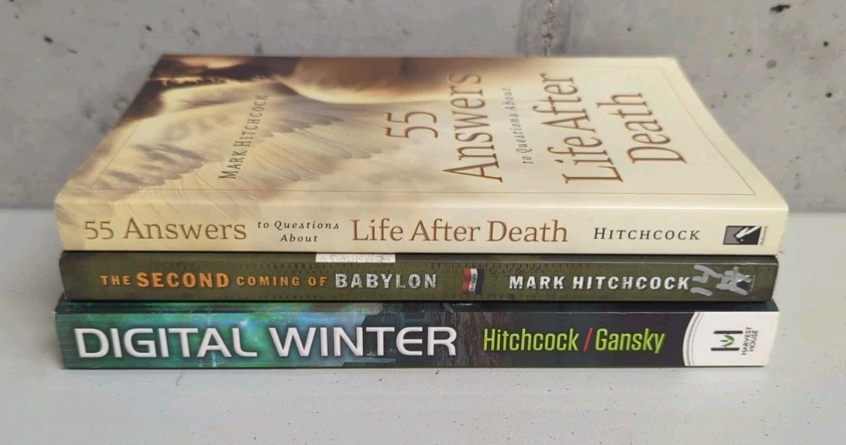 Lot 3 Mark Hitchcock: 2nd Coming of Babylon, Life After Death, Digital Winter VG