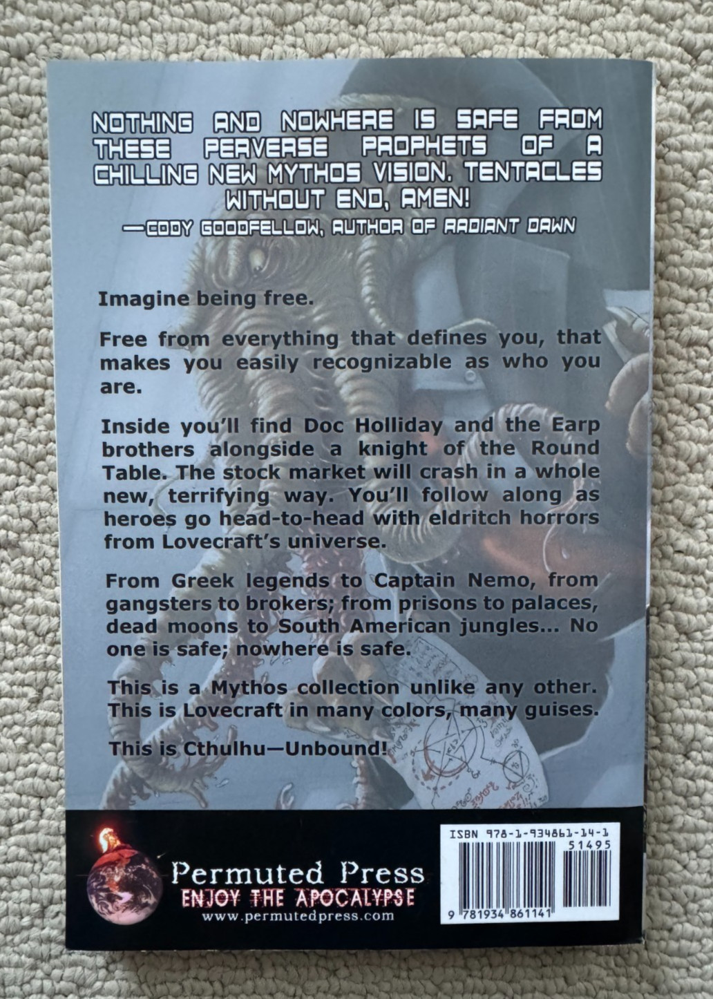 Cthulhu Unbound 2: Permuted Press Paperback John Sunseri & Thomas Brannan VG