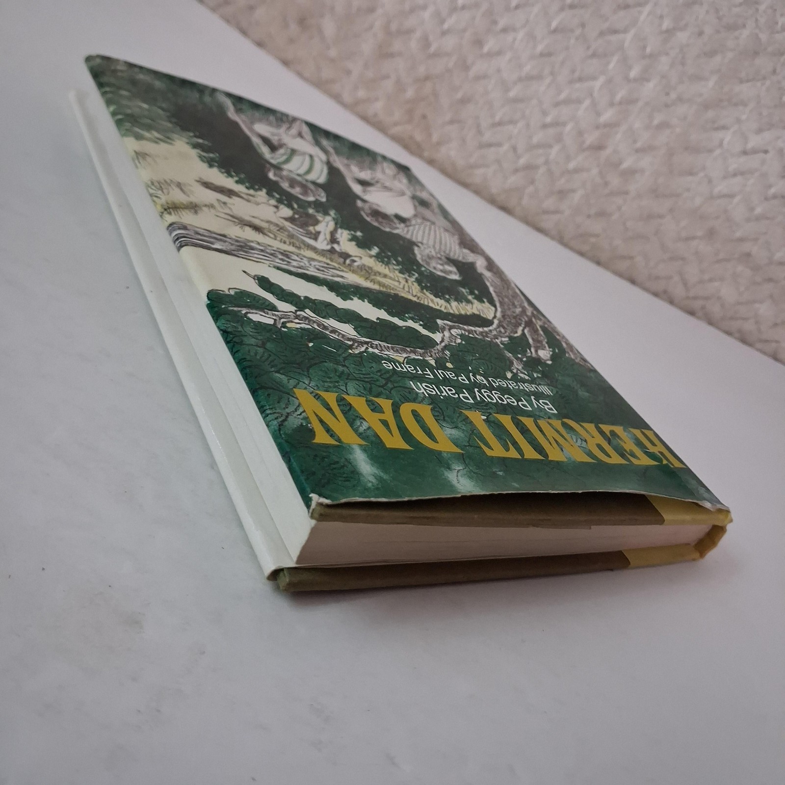 Vintage Hermit Dan Peggy Parish Childrens Mystery Green HC DJ 1977 USA Macmillan