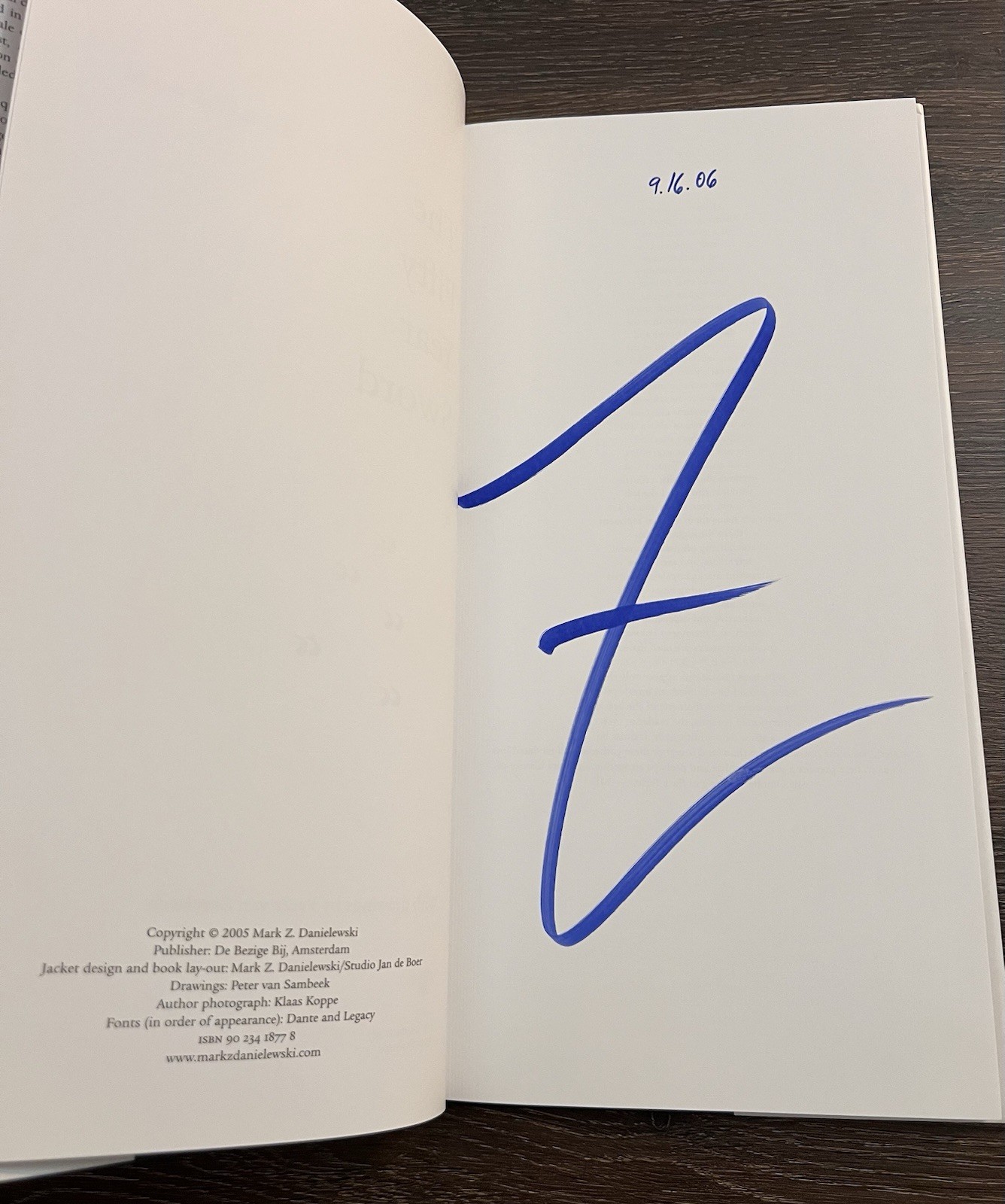 SIGNED Mark Z. Danielewski The Fifty Year Sword TRUE First Edition As-New +photo