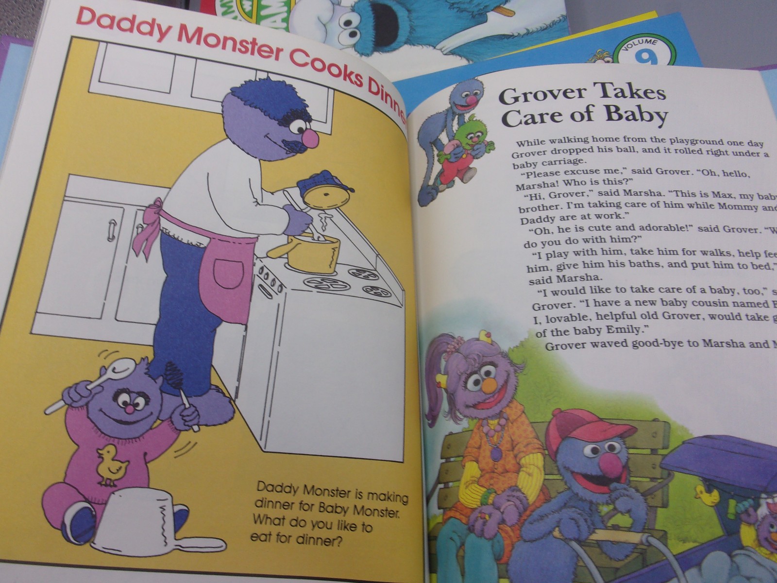 Vintage On My Way With Sesame Street Books Volume 1-15 Complete Set 1989