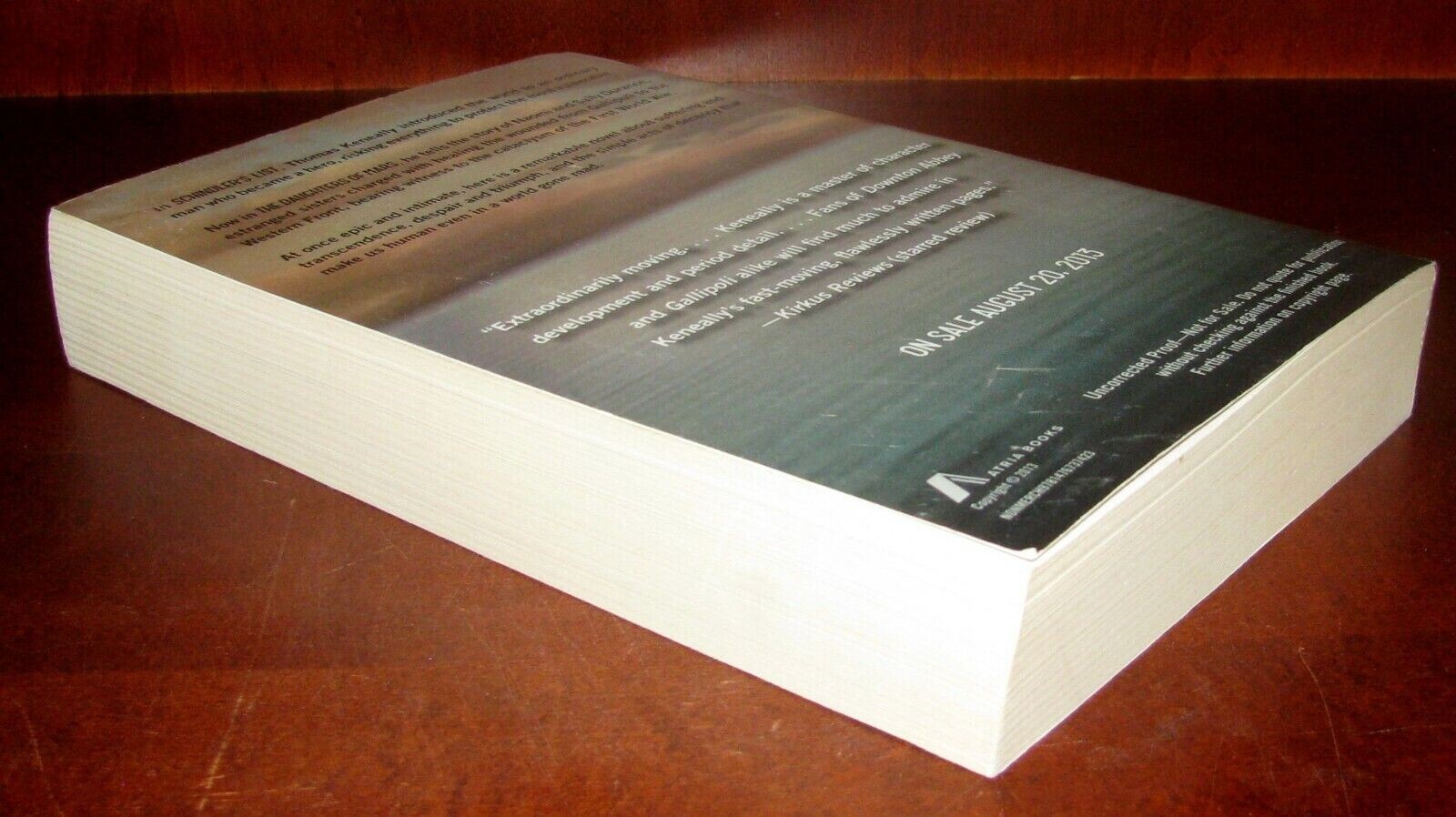 Daughters of Mars Thomas Keneally ARC Advance Reader Copy Atria Books 2013