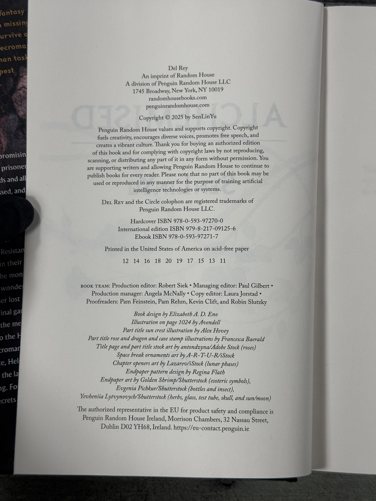 Alchemised SenLinYu HC Book DJ Black Del Rey Dark Fantasy Novel 2025 USA