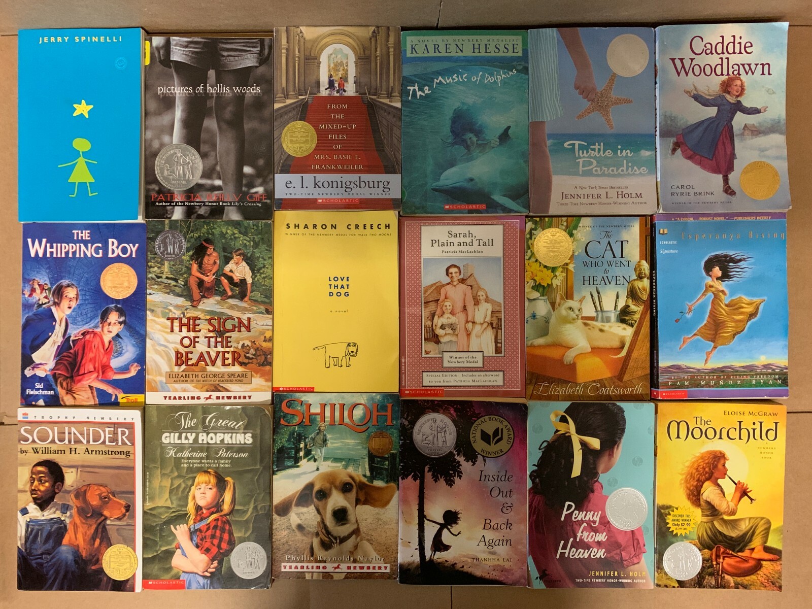 Lot of 15 Newbery Honor Award Winning Chapter Children Kid Books AR *RANDOM MIX