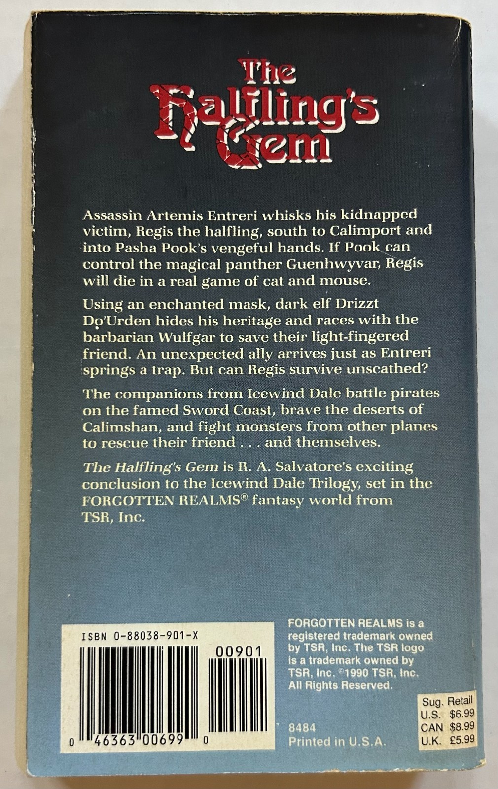 The Icewind Dale Trilogy – Forgotten Realms – TSR, Inc. – R. A. Salvatore