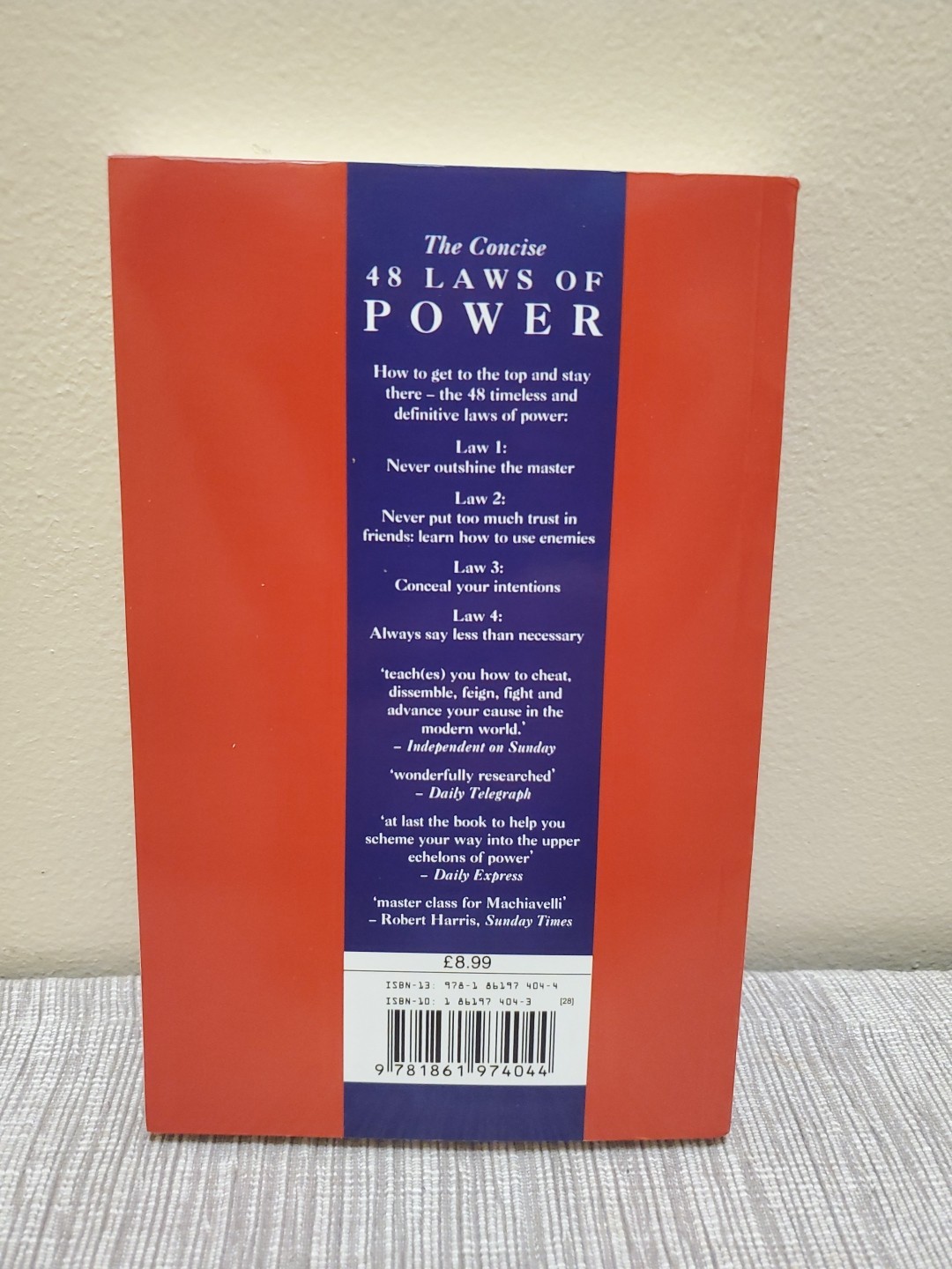 The Concise 48 Laws Of Power by Robert Greene (English, Paperback) New book