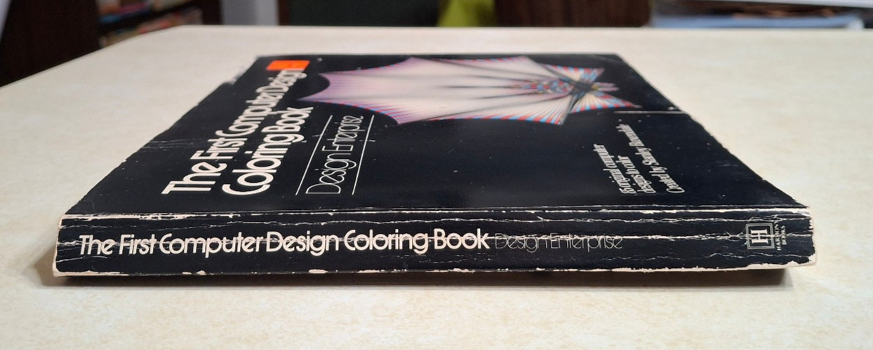 The First Computer Design Coloring Book Stanley Baxendale Vintage 1970s UNUSED