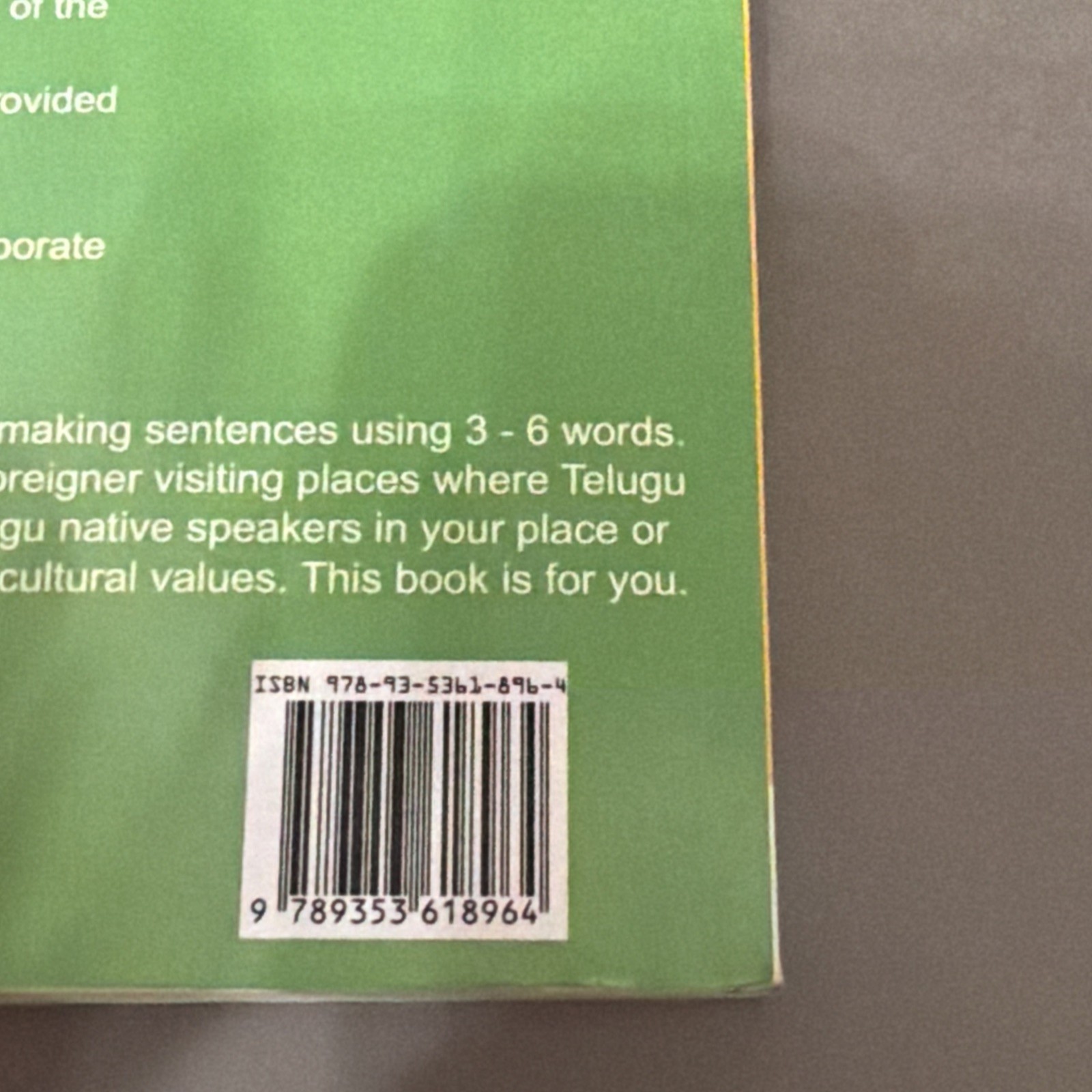 Spoken Telugu for Absolute Beginners A1/A2 Paperback
