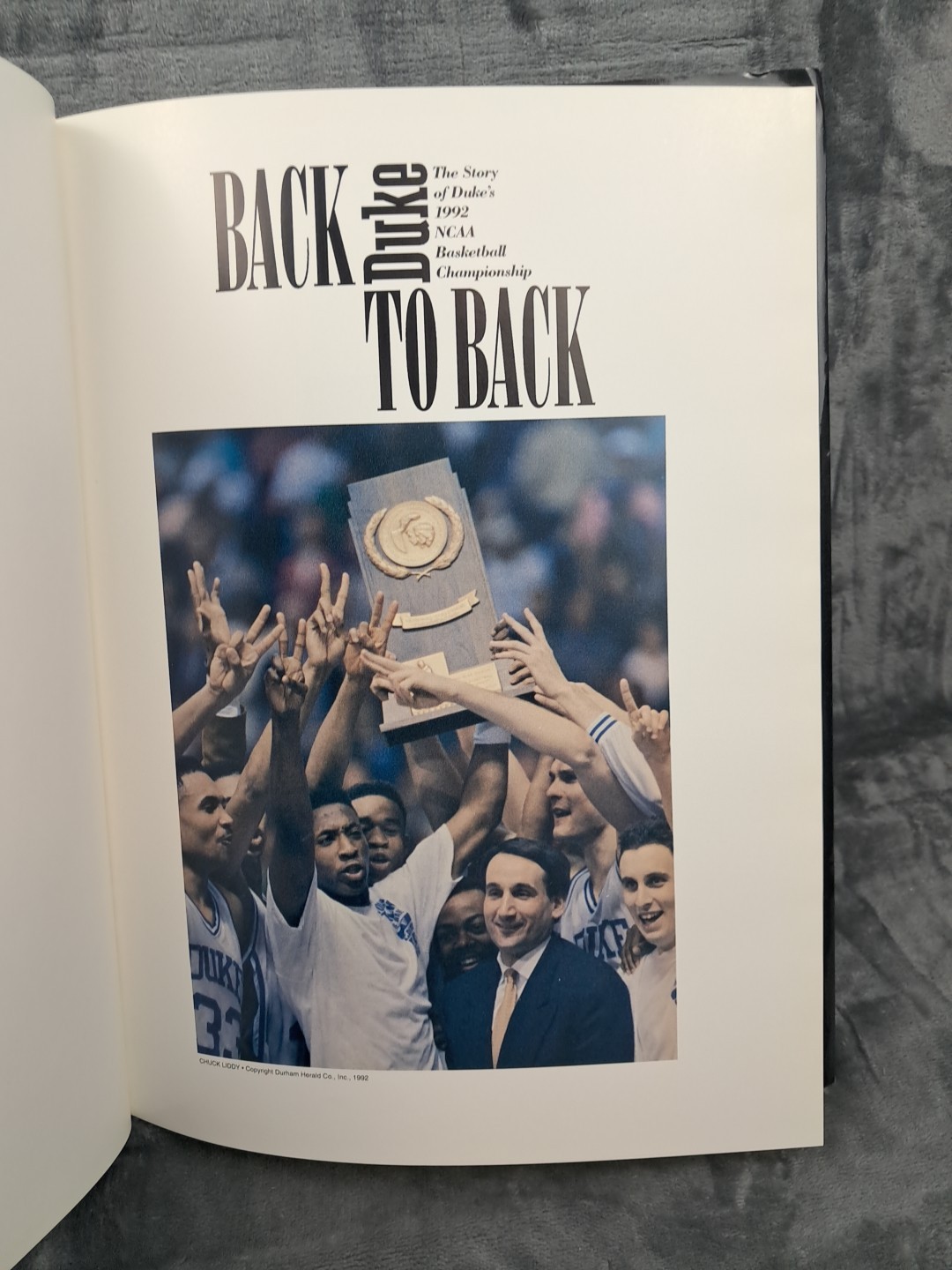 Duke Basketball Book Lot: Crowning Glory (1991) and Back To Back (1992) NCAA