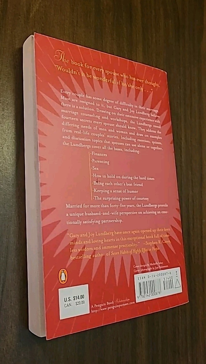 SIGNED Married for Better, Not Worse : The Fourteen Secrets to a Happy Marriage