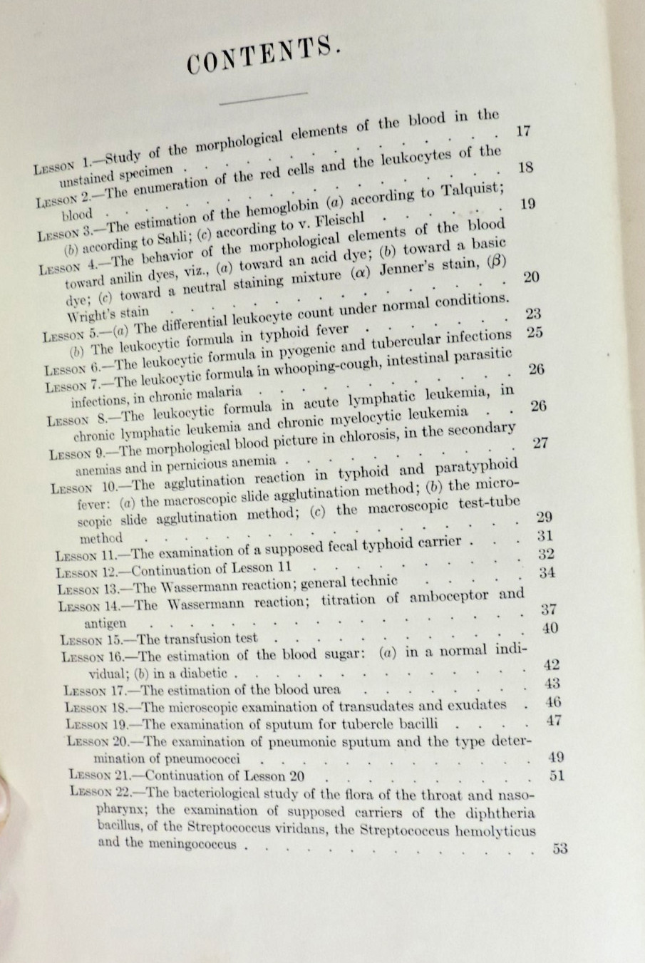 1919 A Laboratory Syllabus of Clinical Pathology by Simon HC Medical