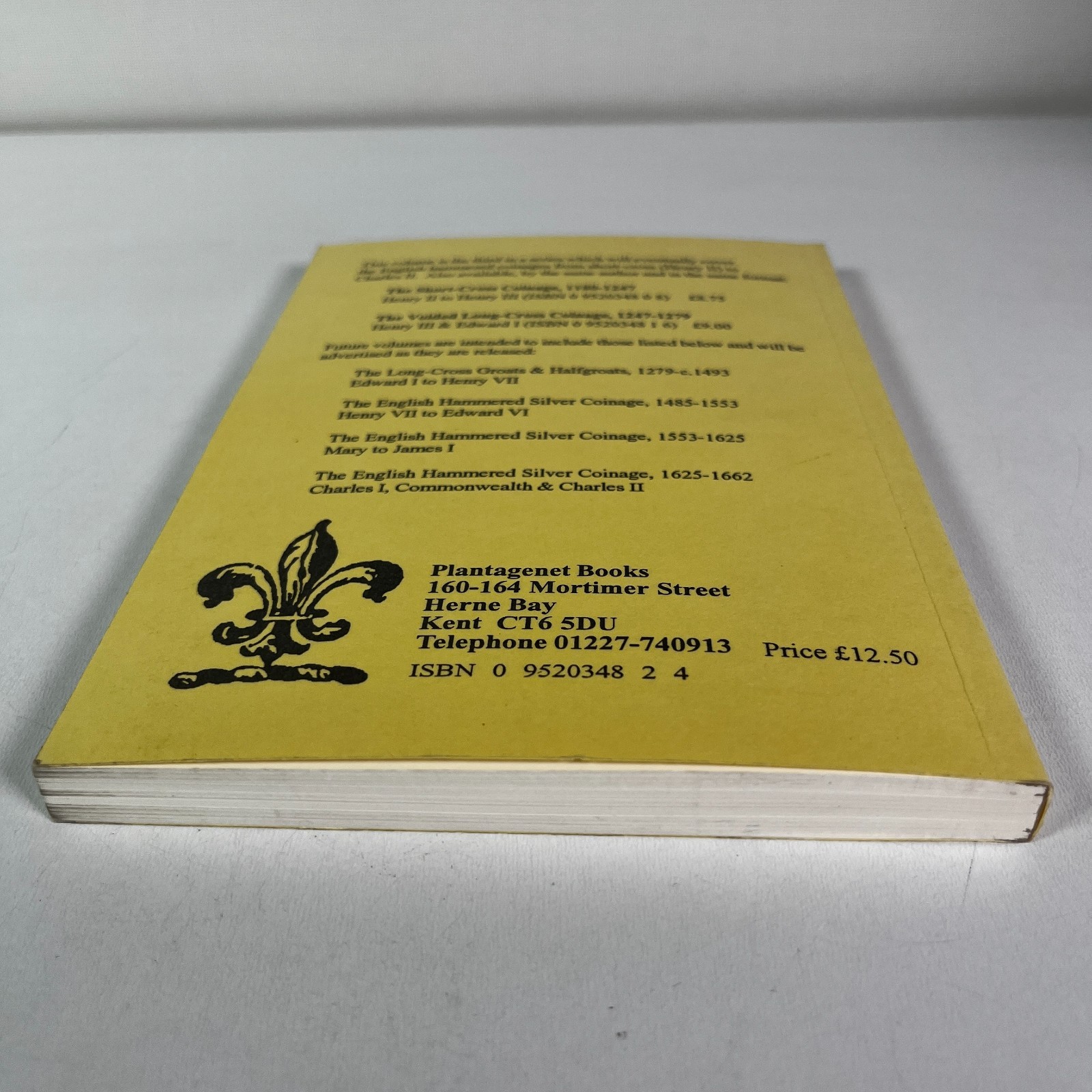 The English Long-Cross Pennies 1279-1489 by Christopher R. Wren (1995, PB) Book
