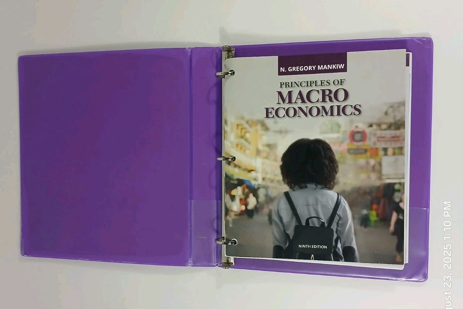 Principles of Macroeconomics 9th Edition – Loose Leaf With Binder – Very Good