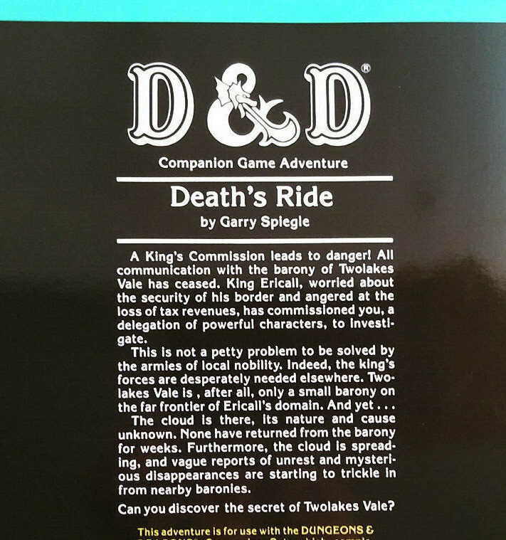 CM2 Death’s Ride – Dungeons & Dragons – D&D – AD&D