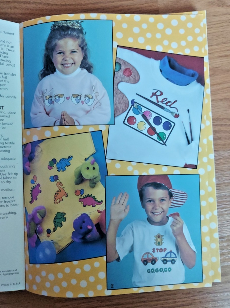 Creative Iron-On Transfers Leisure Arts Craft Leaflets Hundreds of Designs Books
