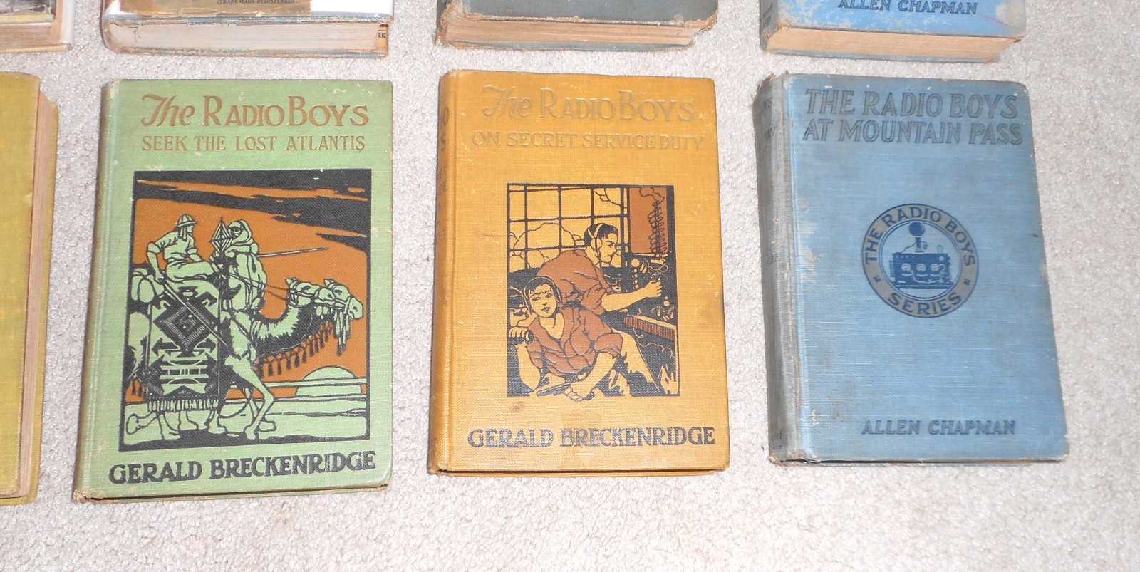 LOT OF (10) 1920s 1930s THE RADIO BOYS CHAPMAN BRECKENRIDGE BOOKS