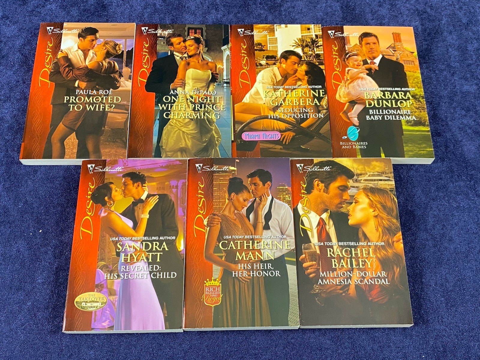 Silhouette Desire Romance Novels Lot of 15 (See photos for titles)