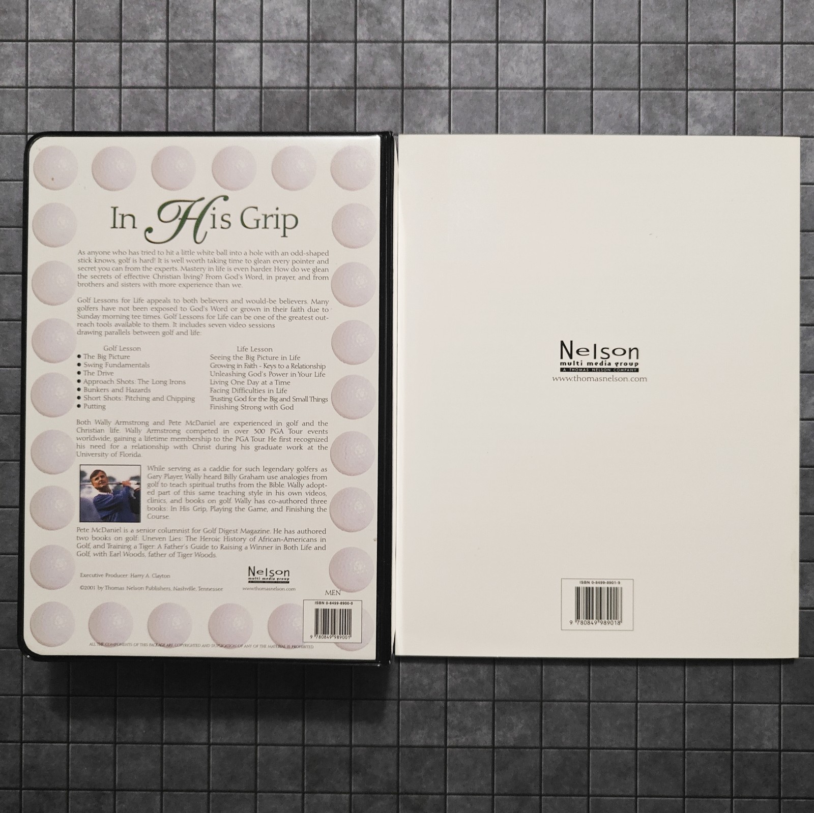 In His Grip (EZ Lesson Plan) Life & Golf By Wally Armstrong (VHS, Paperback SET)