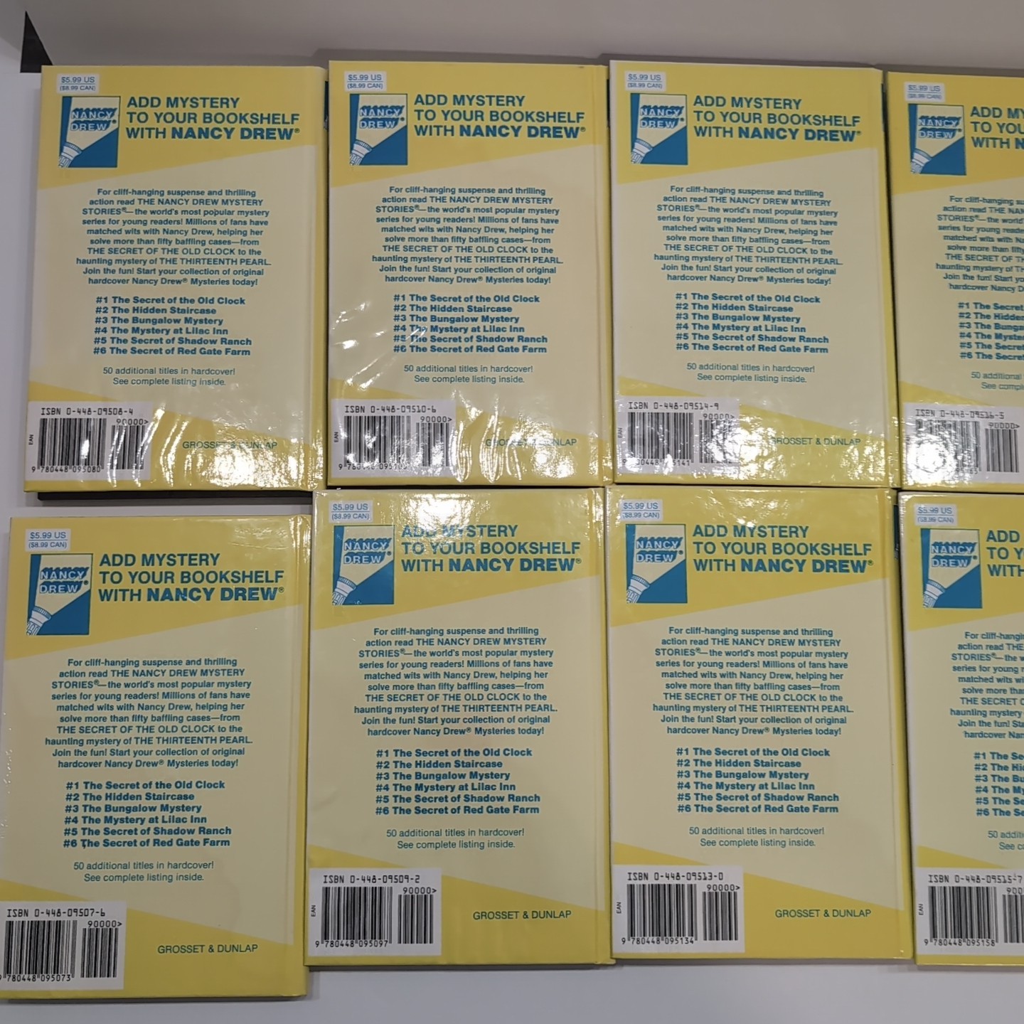 Lot of Nancy Drew Flashlight Series Books Carolyn Keene HARDCOVERS Lot Of 22 G+