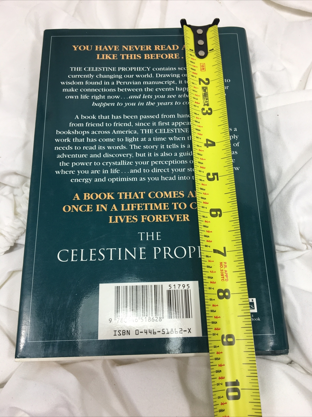 The Celestine Prophecy by James Redfield (1994, Hardcover W/ Dj) 1st Warner Ed