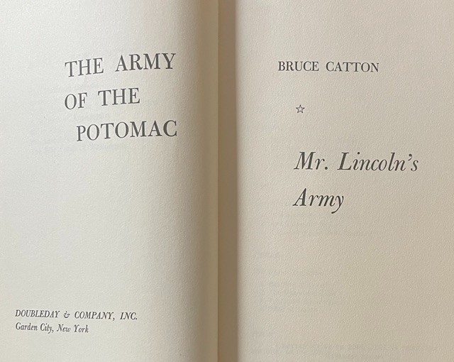 The Army of the Potomac Bruce Catton 3 Volume Set Hardcover