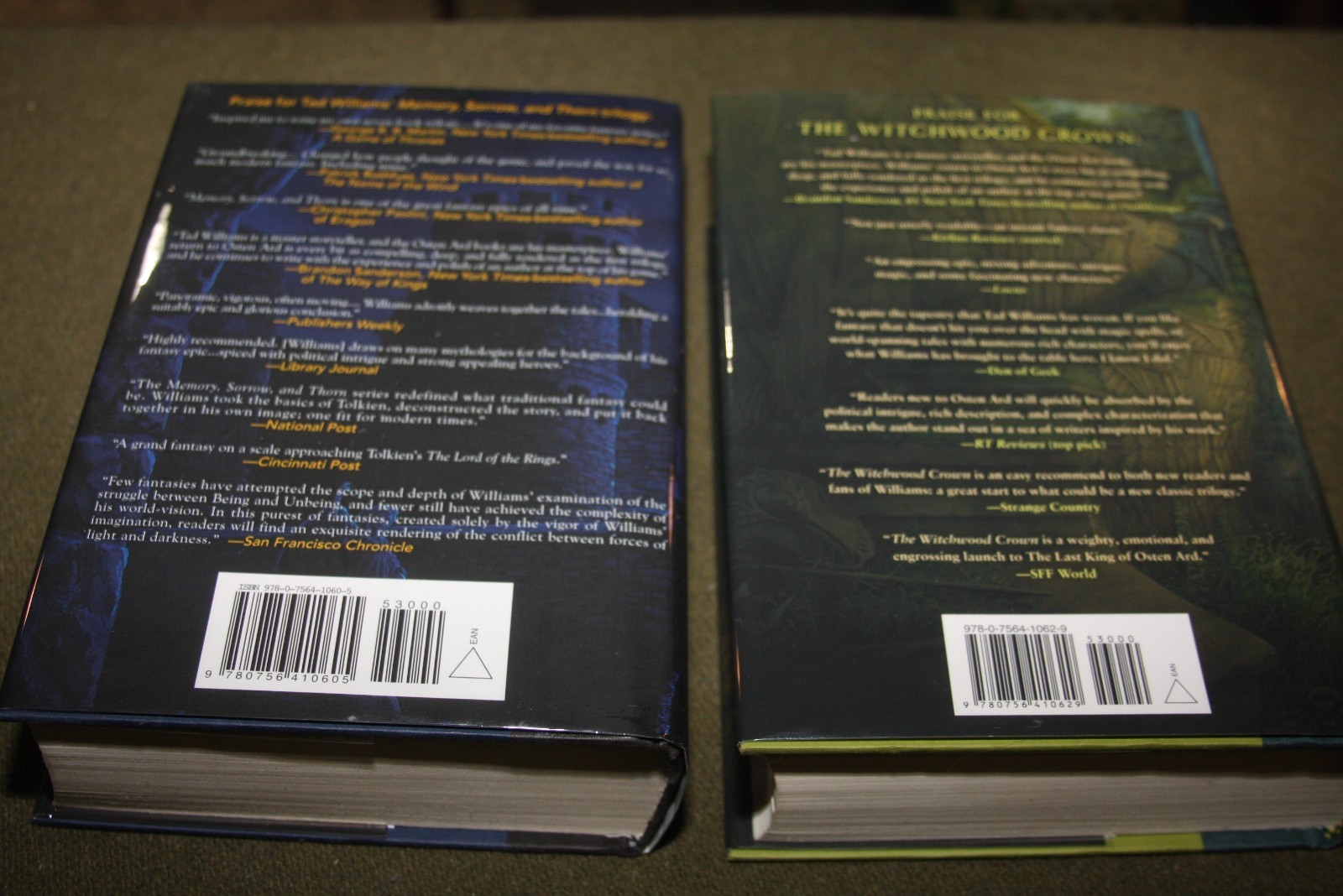 Lot of 2 Tad Williams HCs – Witchwood Crown & Empire of Grass – Both Ex-Library