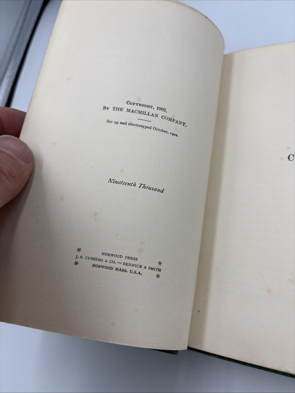 CECILIA, A Story of Modern Rome – F Marion Crawford – Macmillan Company, 1902