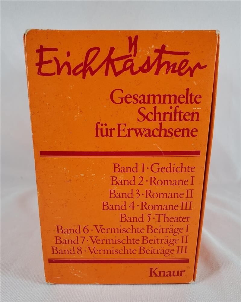 Gesammelte Schriften Fur Erwachsene Collected Writings For Adults Erich Kastner