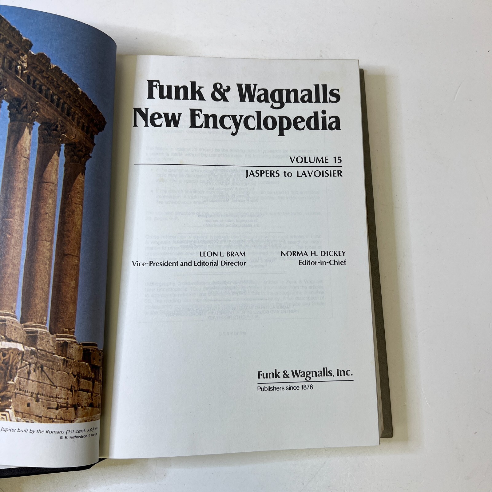 Funk and Wagnalls New Encyclopaedia, Vol. 15, by Leon L. Bram Hardcover