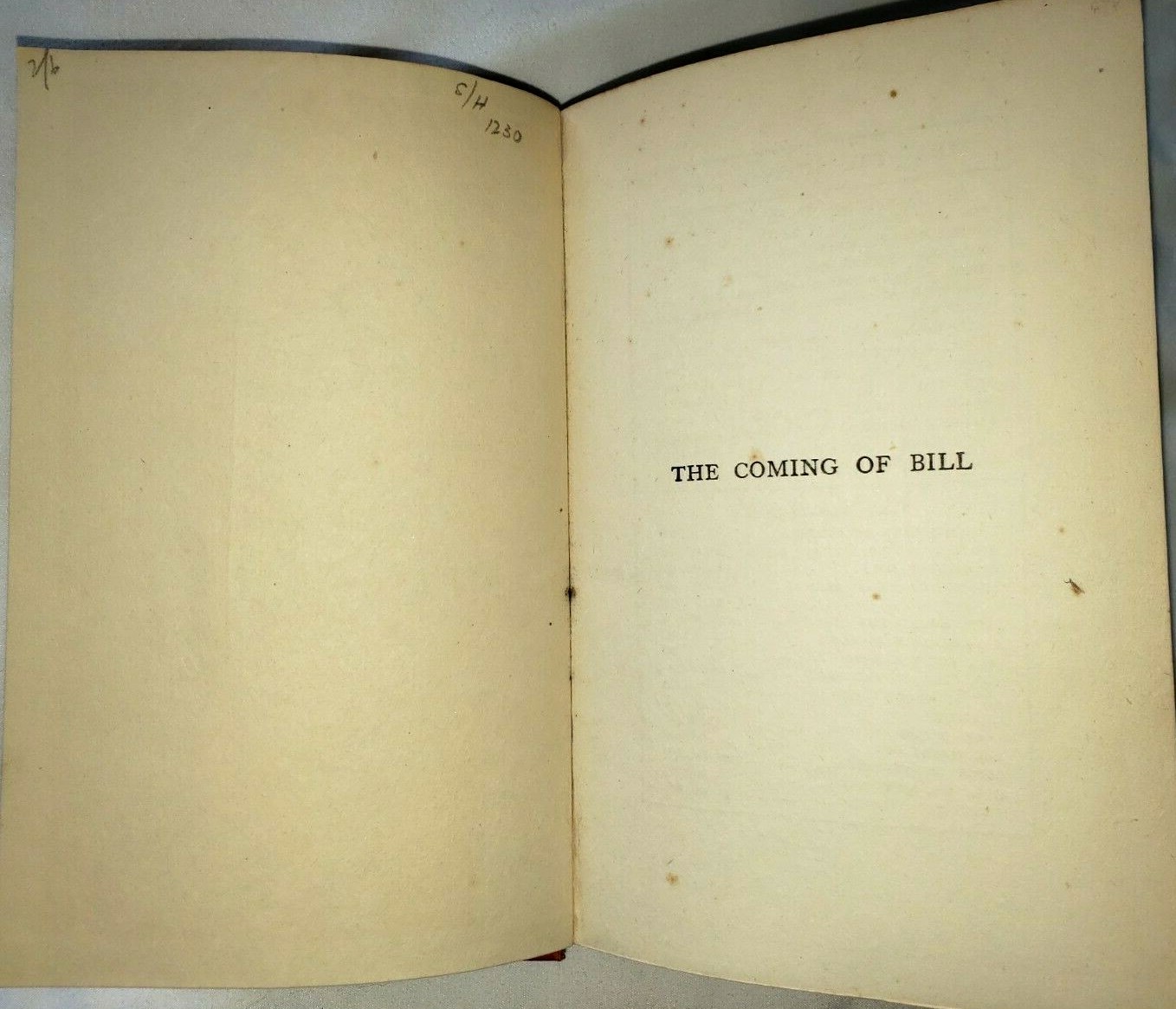 The Coming of Bill by P. G. Wodehouse Hardback HB Vintage 13th Printing
