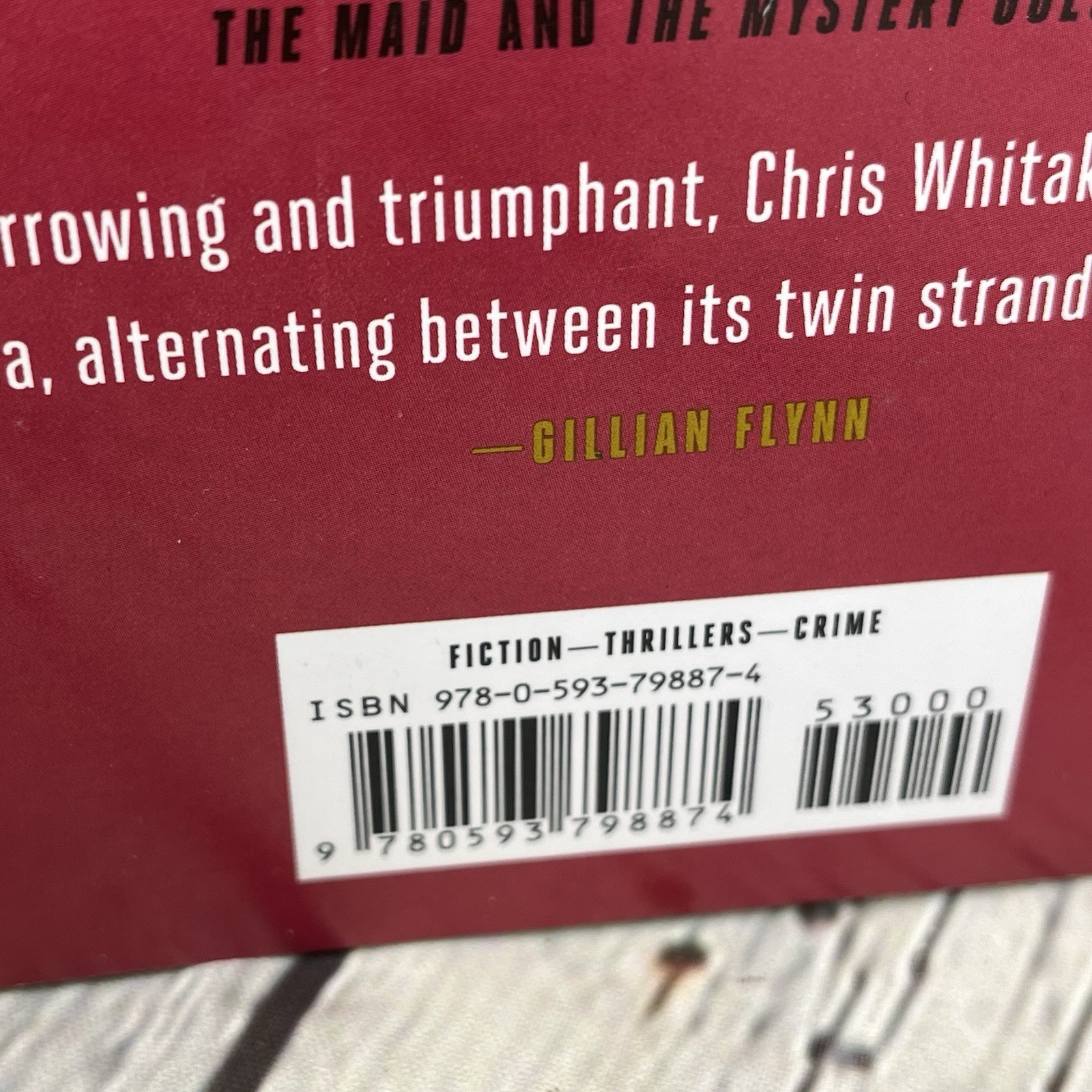 All The Colors Of The Dark By Chris Whitaker Hardcover VERY GOOD