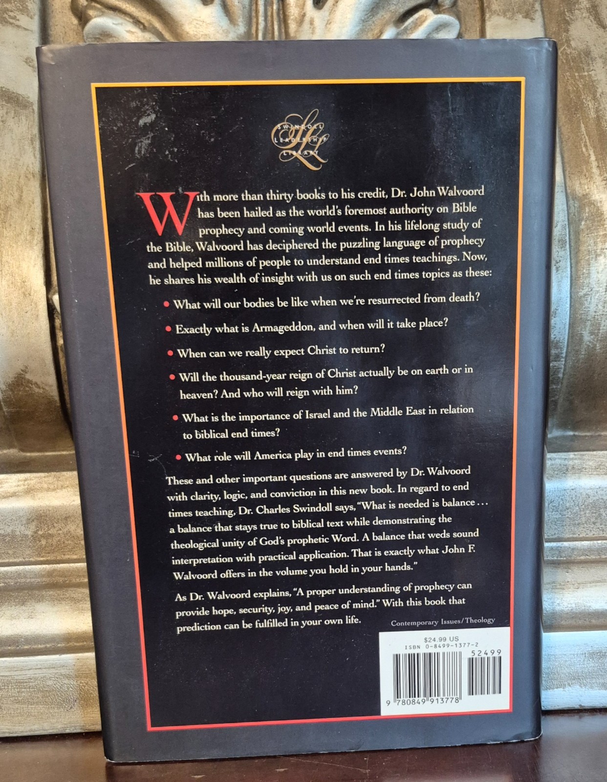 END TIMES : An Explanation of Biblical Prophecy (1998 Hardcover) John Walvoord