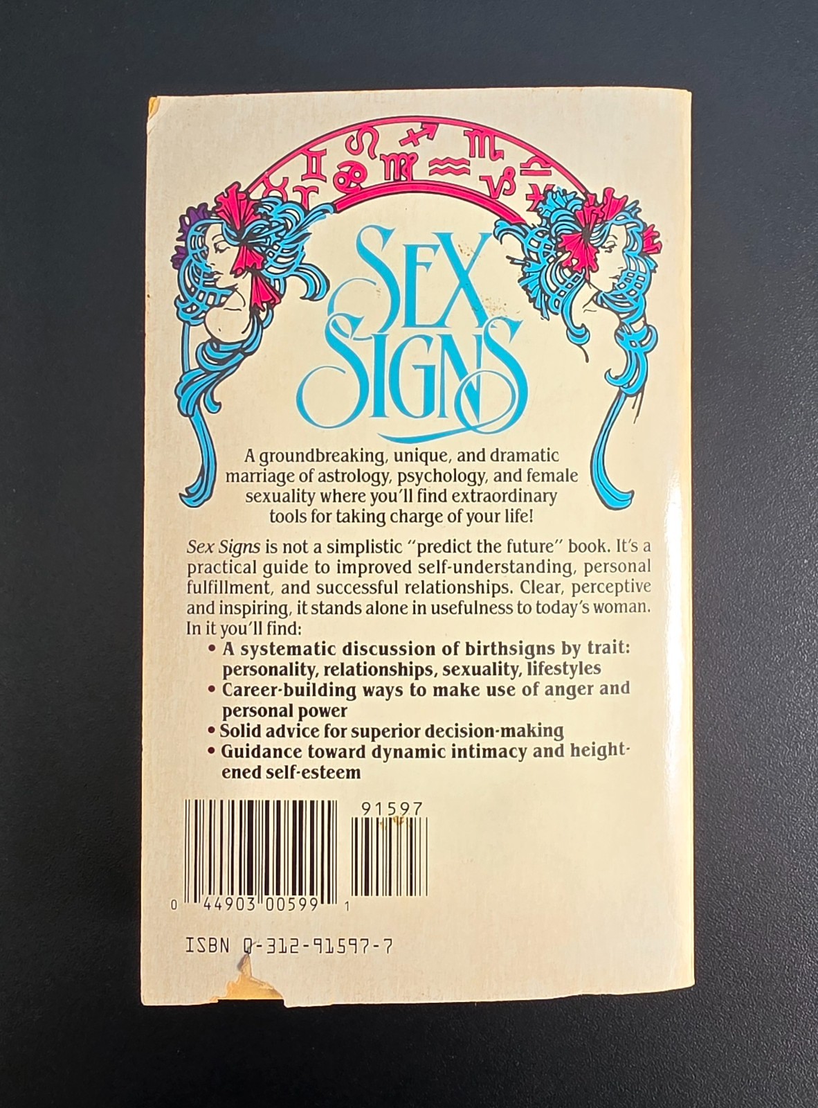 Sex Signs by Judith Bennett Vintage Paperback 1980 Astrology Love Guide Book