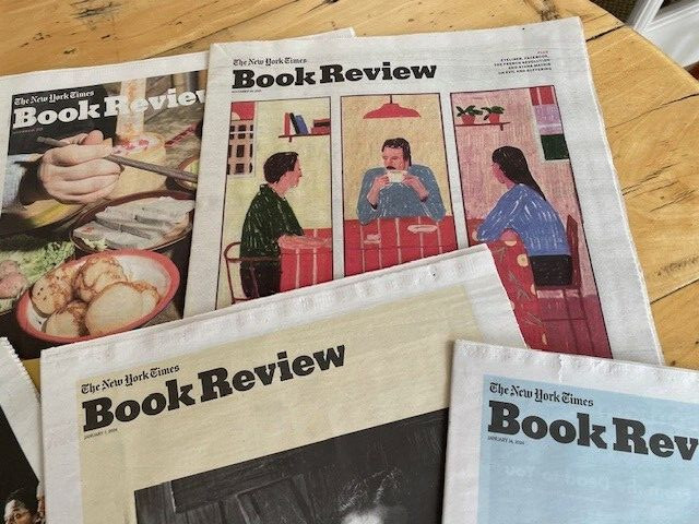 Lot of 13 New York Times Book Review Magazines- Oct 22, 2023 – Feb 4, 2024