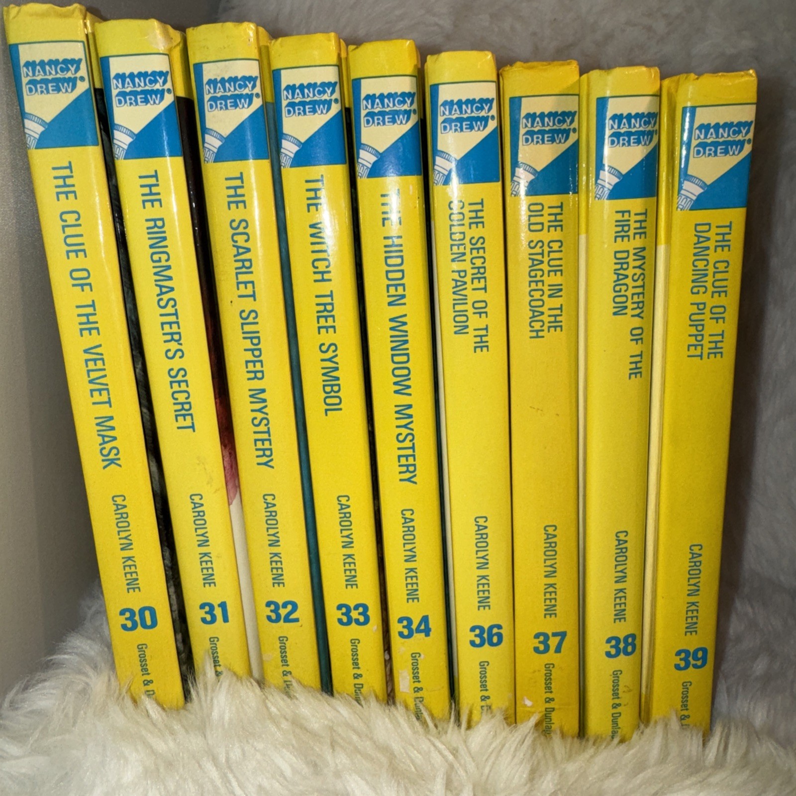 Nancy Drew Mystery Stories Mixed Lot 9 📚Hardcover Books 1992 x Carolyn Keene