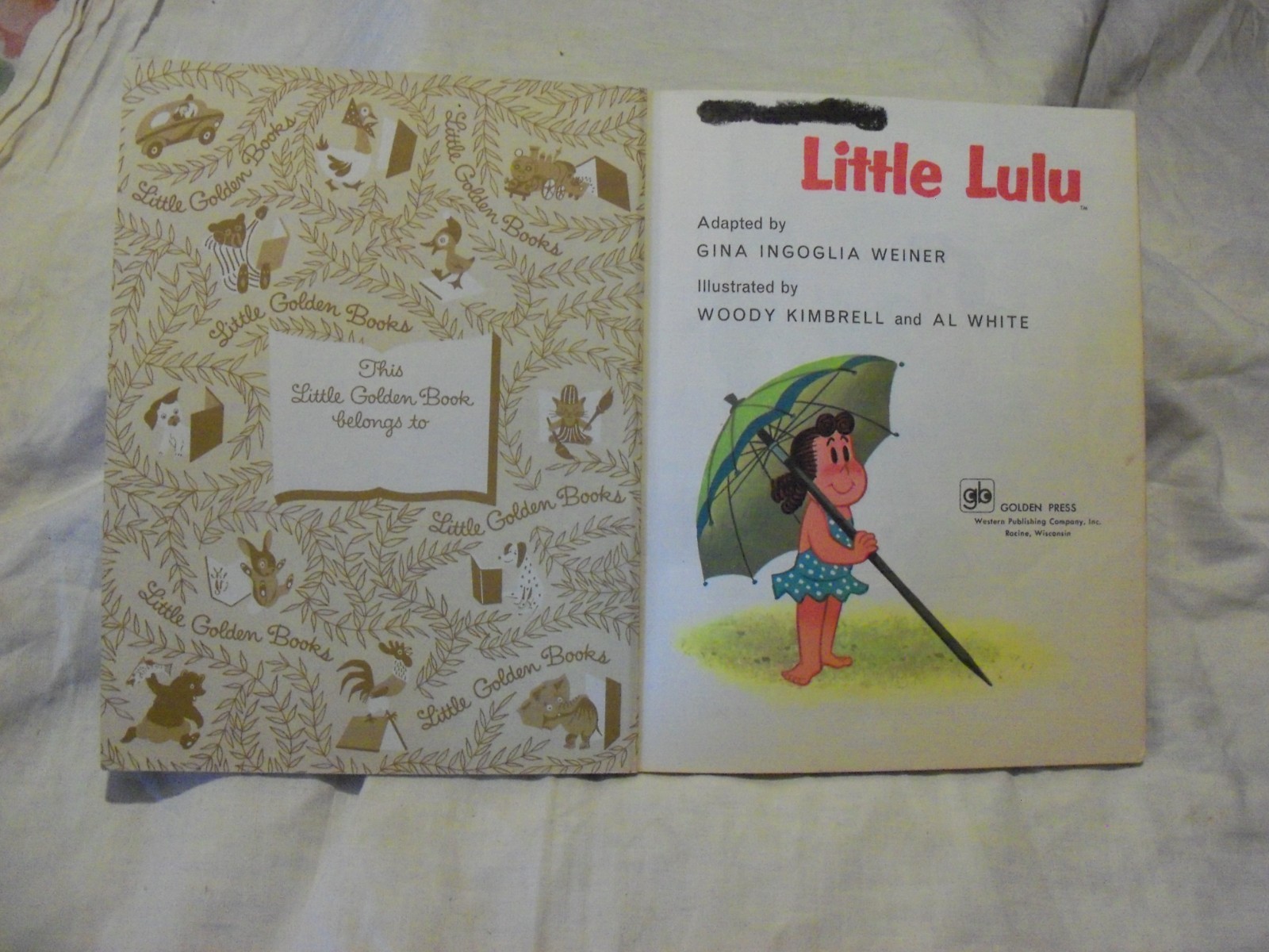 1974 2nd Printing LITTLE LULU LITTLE GOLDEN BOOK – Lot #221