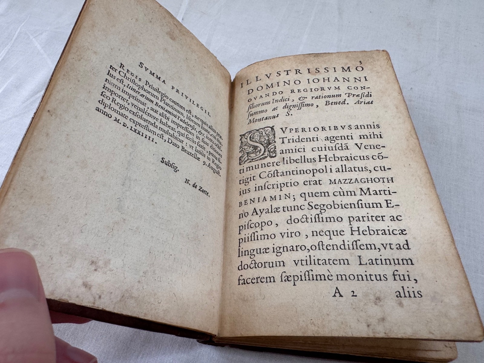 Itinerarium Beniamini Tudelensis 1575 Christopher Plantin Judaica Travel Antwerp