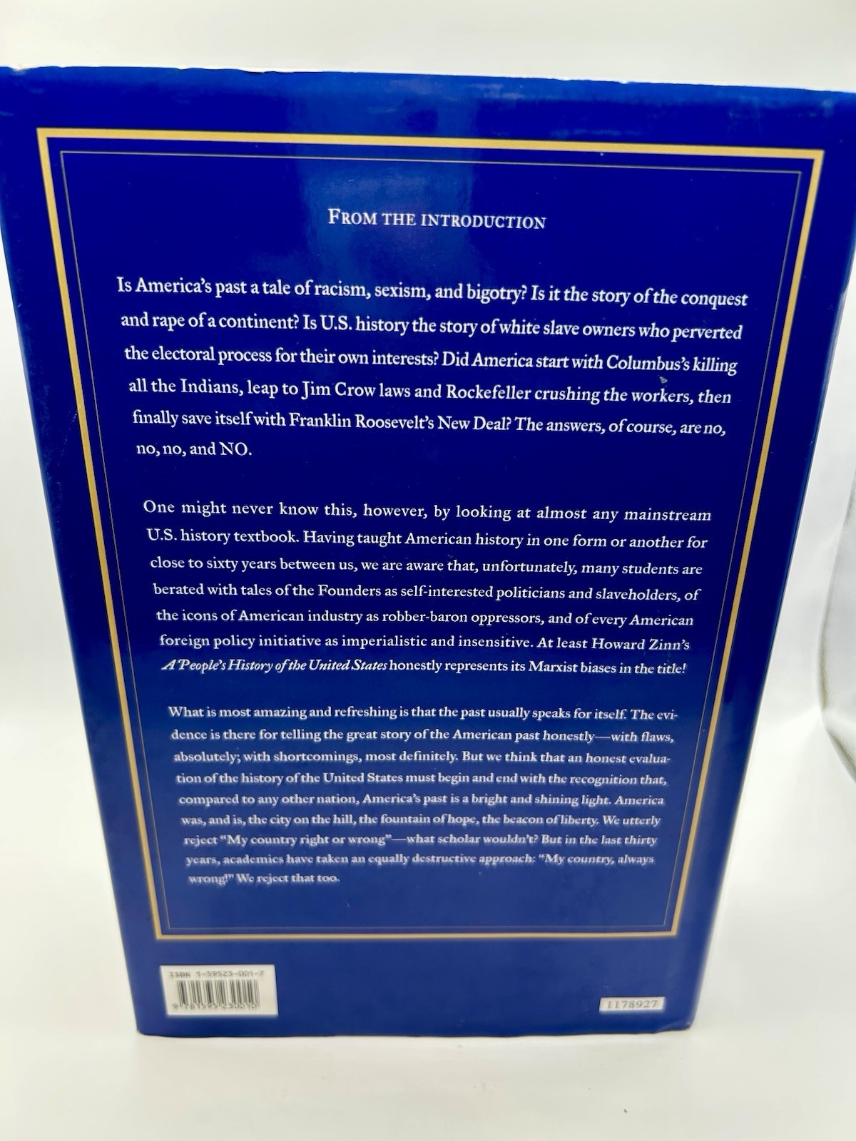 A Patriot’s History of the United States HC 2004 First Printing Larry Schweikart
