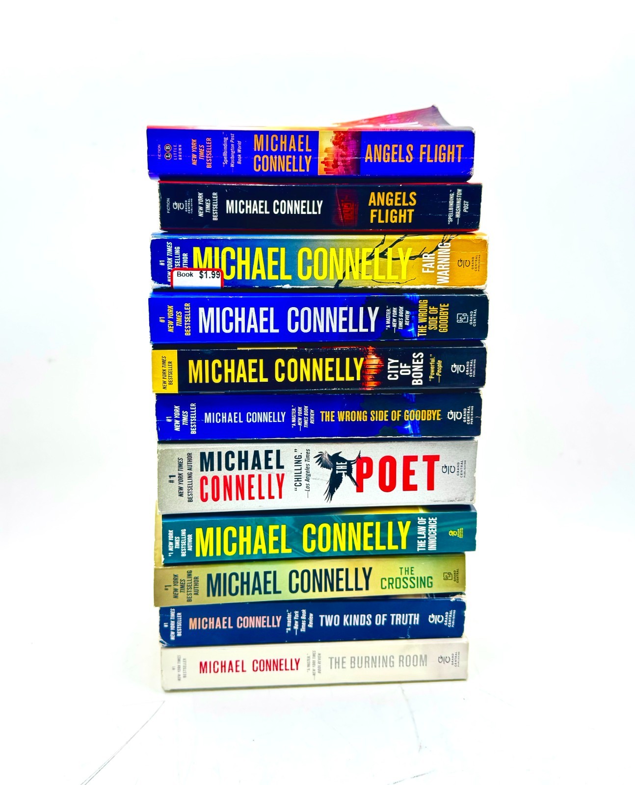 Lot of 10 Michael Connelly VG Crime Fiction Trade Paperback Books Mixed Titles