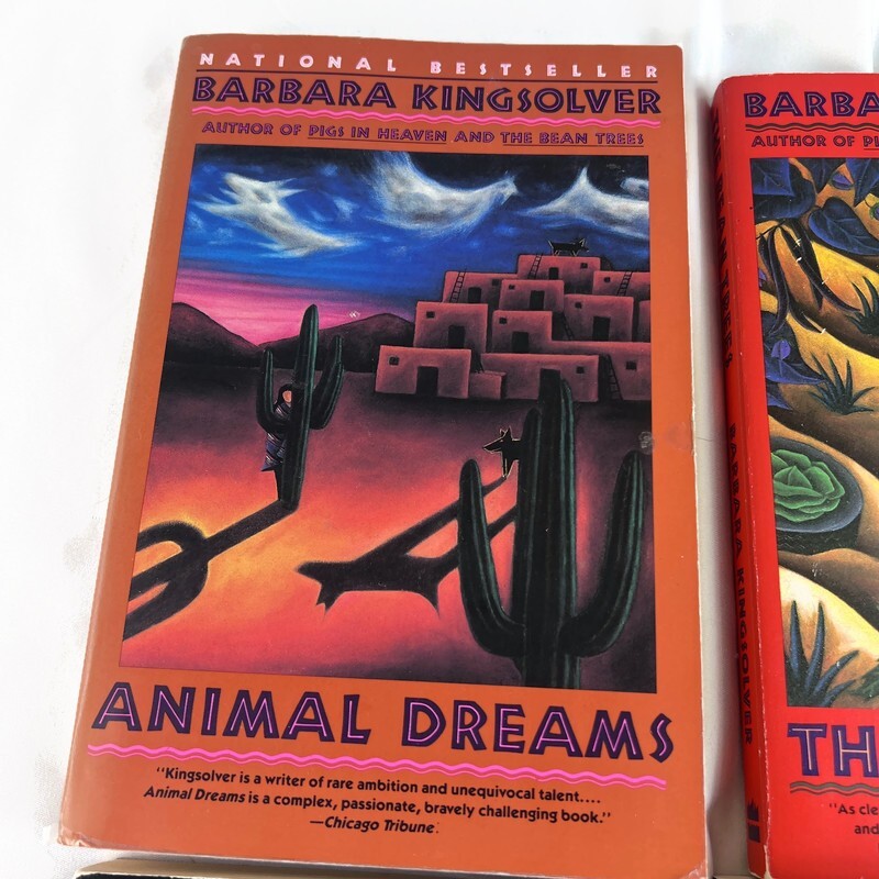 Barbara Kingsolver Book Lot of 4 Animal Dreams Bean Trees Lacuna Pigs in Heaven