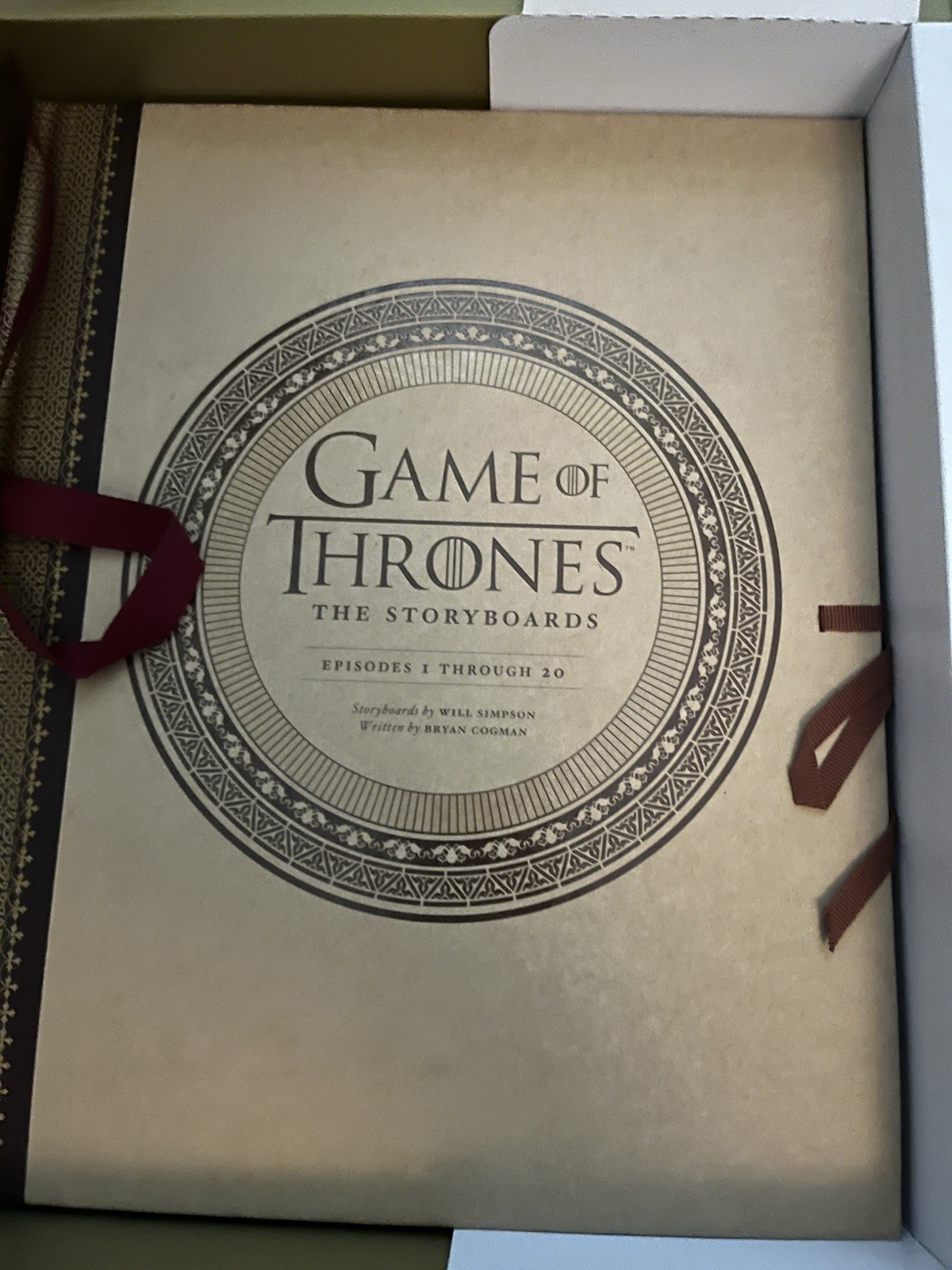 SIGNED George RR Martin HBO’s Game of Thrones Collector’s 2 Book Set MINT RARE