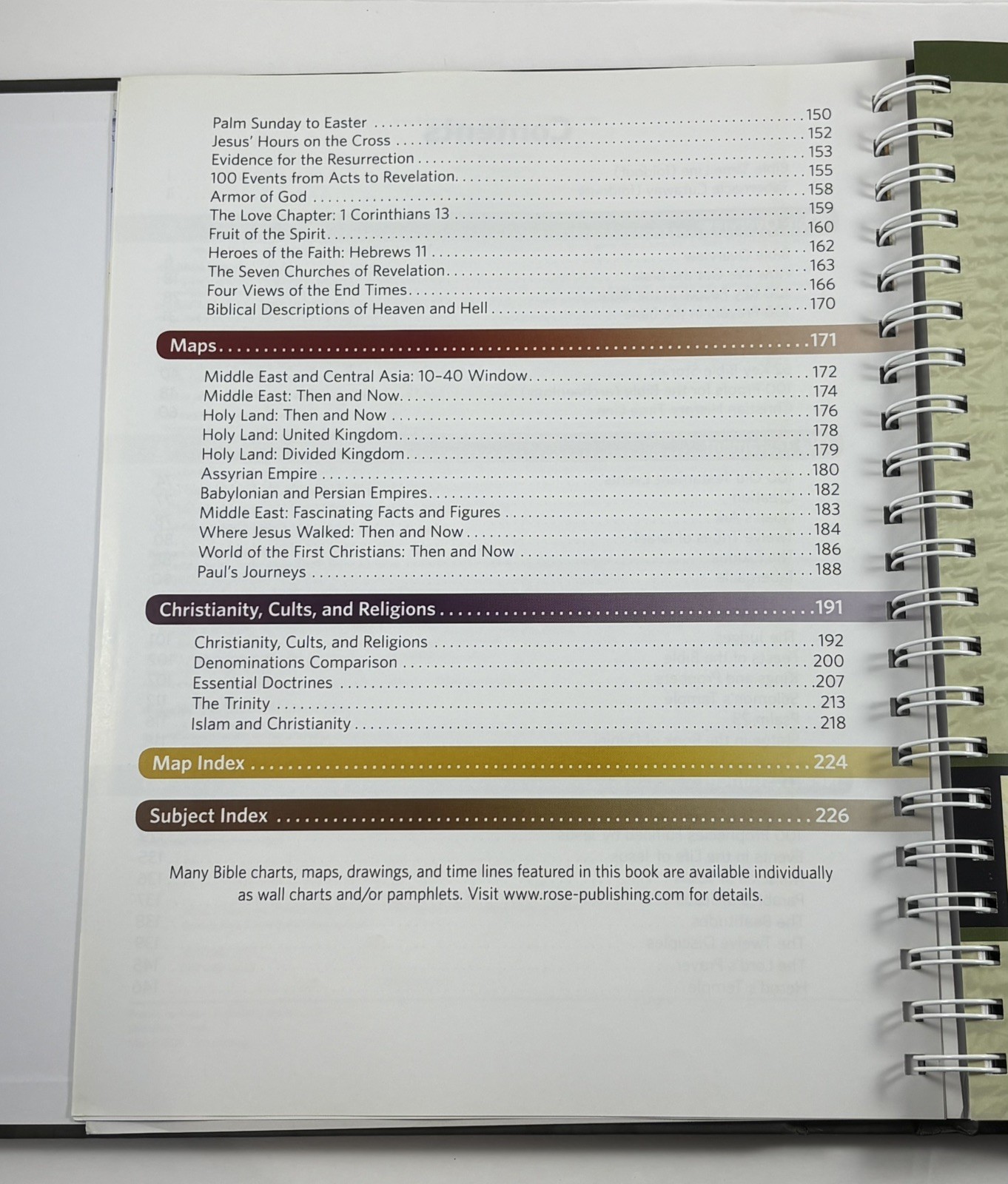 Rose Book of Bible Charts, Maps & Time Lines-10th Anniversary Edition-2015