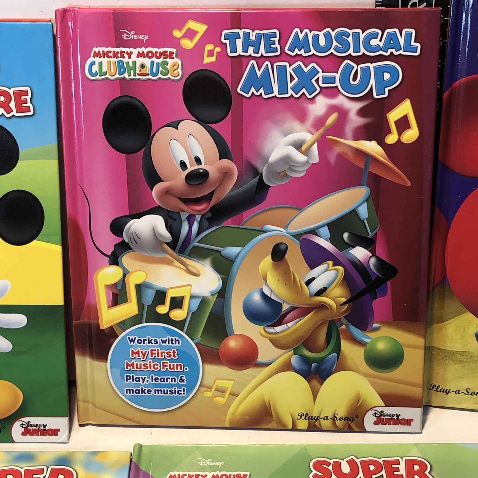 MICKEY MOUSE CLUB HOUSE „My First Music Fun“ Books Lot of 5 EUC