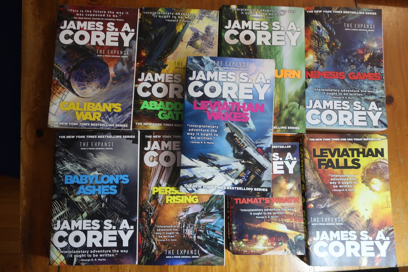 The Expanse Series By James S. A. Corey – Complete Book Set 1-9 – 1 hardback