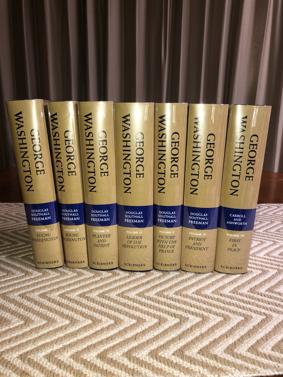 GEORGE WASHINGTON 7 Volume Set Douglas Southall Freeman „FIRST EDITION“