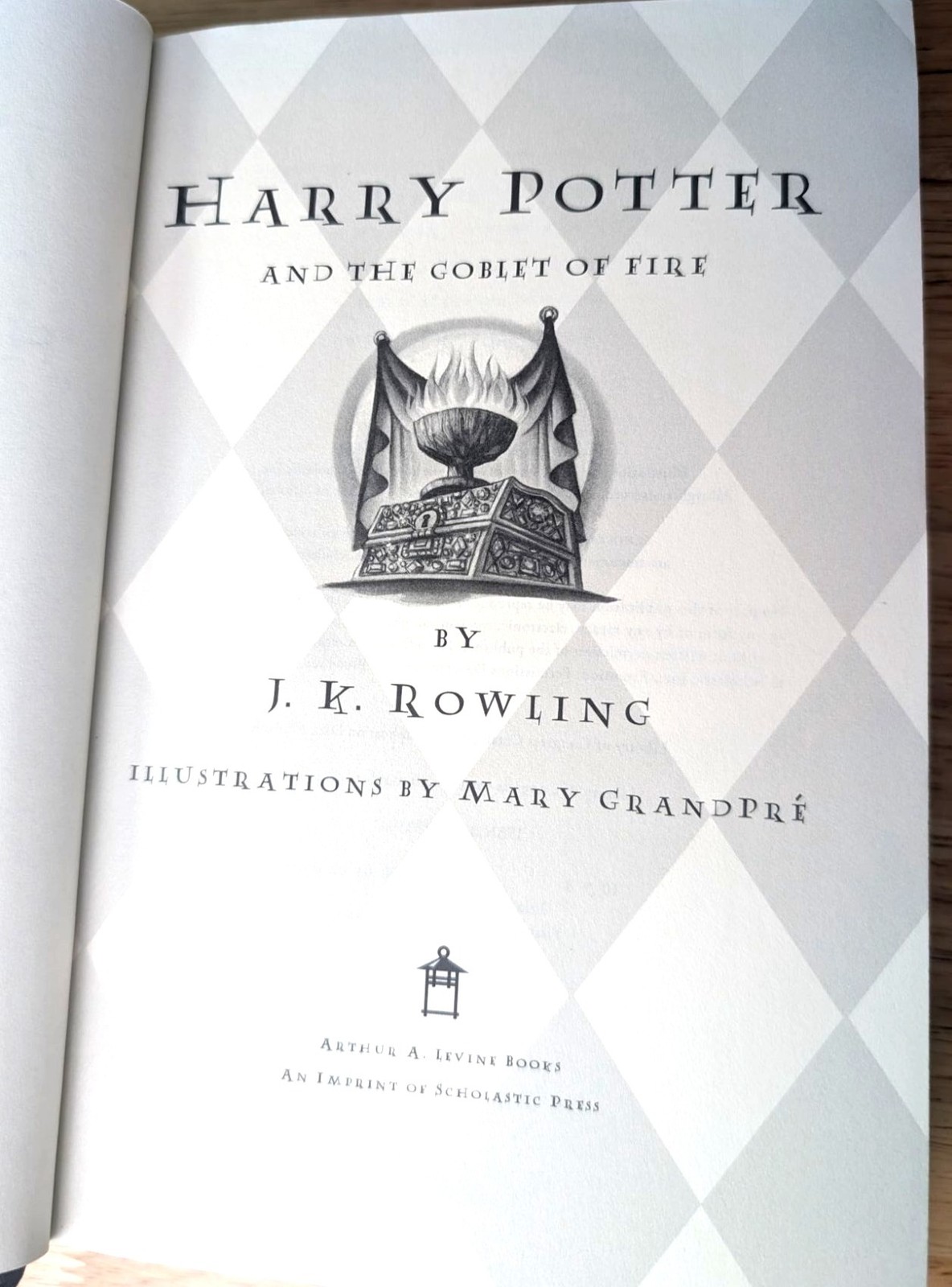 Harry Potter And The Goblet Of Fire Hardcover DJ J.K. Rowling First American Ed
