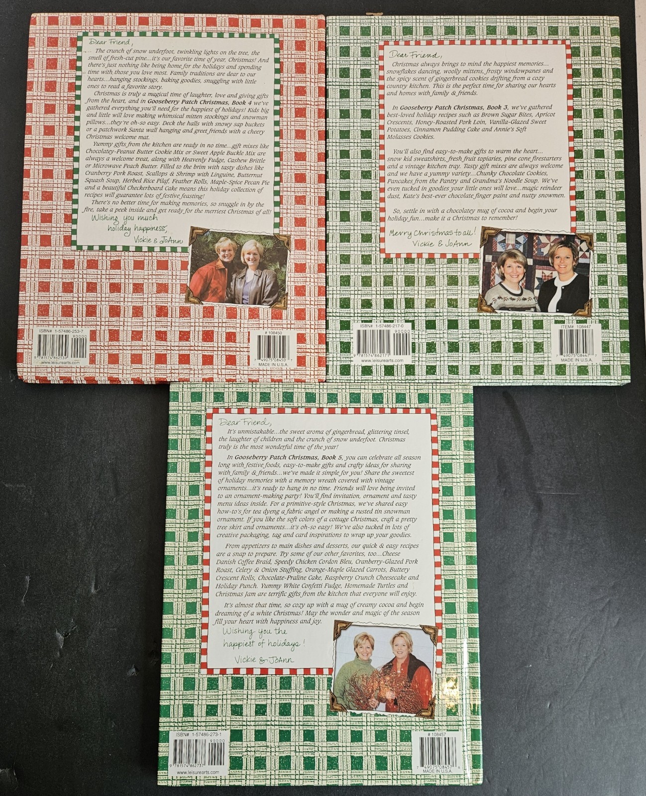 Gooseberry Patch Recipe 5 Book Lot Christmas Books 3 4 5 12 13 HC