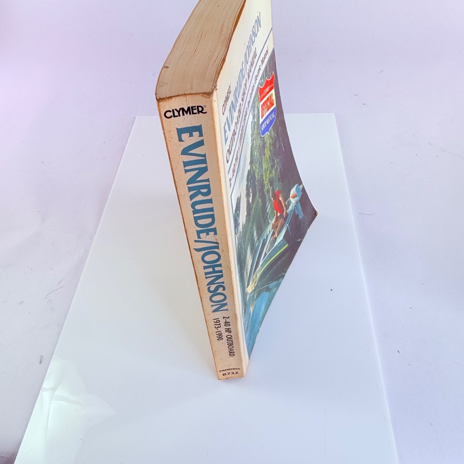 Clymer Evinrude Johnson Outboard Shop Manual 2-40 HP 1973-1990 Includes Electric