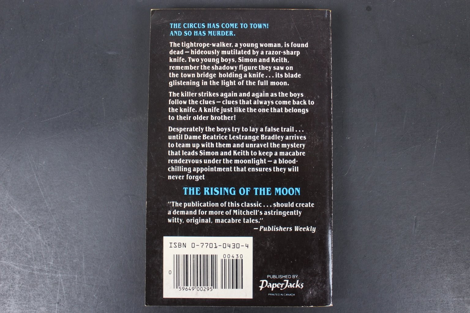 Rising of the Moon Gladys Mitchell 1986 Paperback Mystery St. Martin’s Press PB
