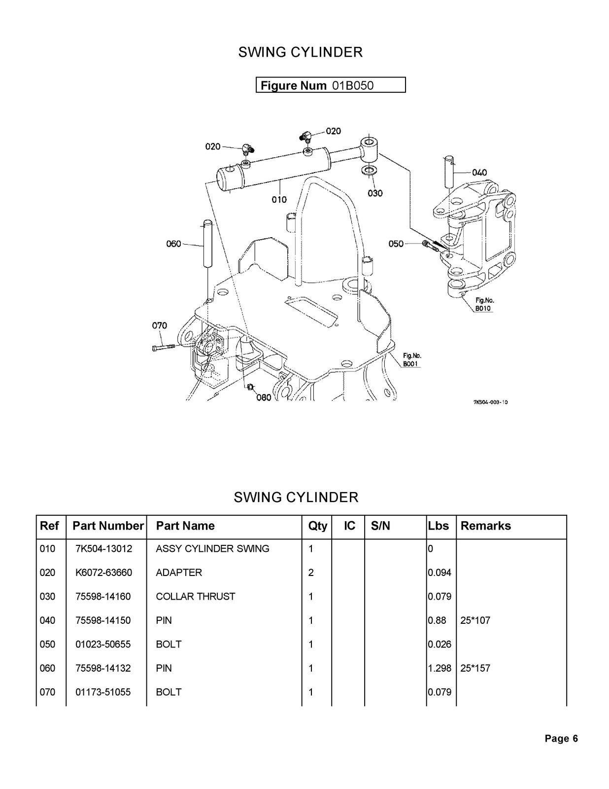 KUBOTA BH65 Backhoe Illustrated Parts List Manual BINDER – TOUGH JACKET